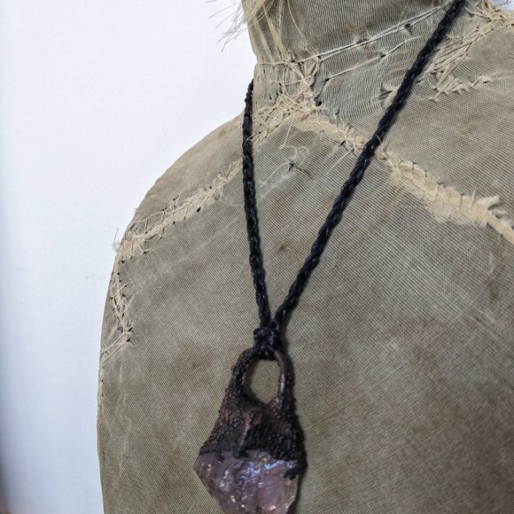 Amethyst Electroformed Necklace - Picture 6 of 8